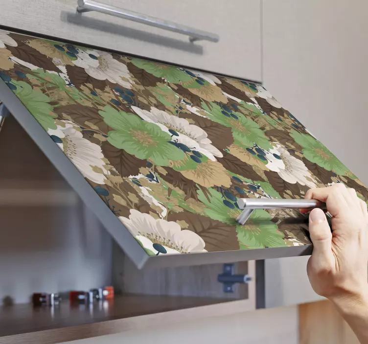 Autocolant de mobilier buchet de primăvară - TenStickers