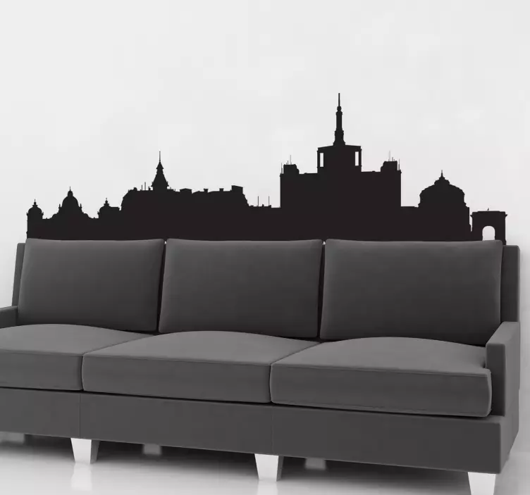 Autocolant de silueta bucuresti - TenStickers