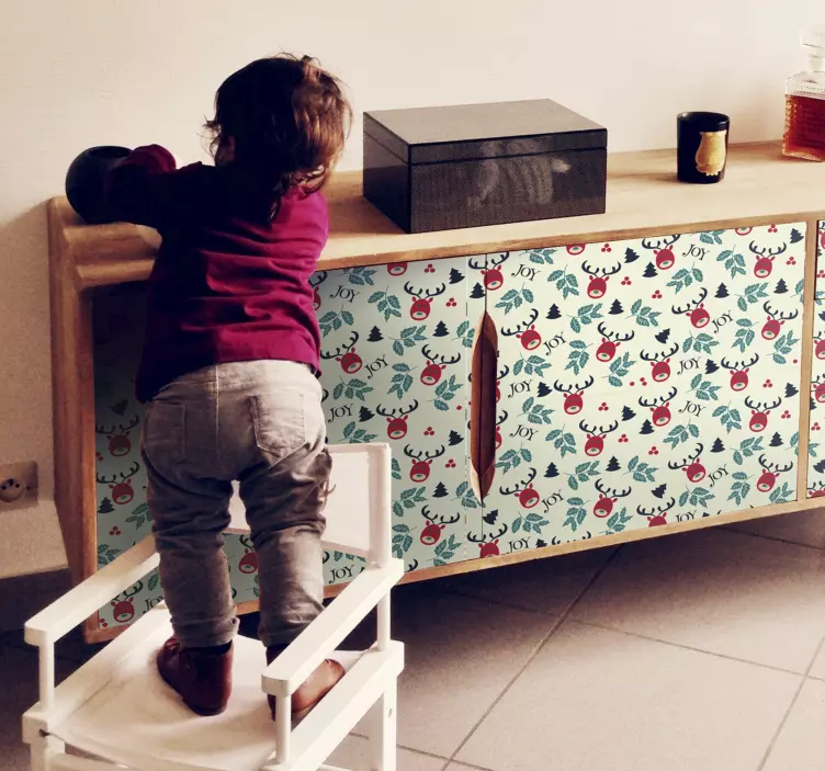 Bucurie și autocolant de mobilier ren - TenStickers