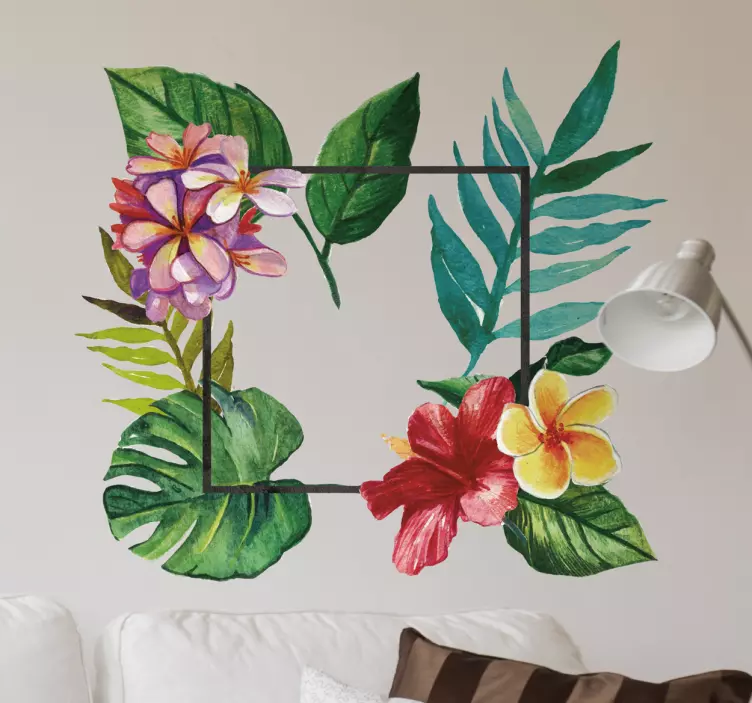 Cadran decal tropical decal - TenStickers