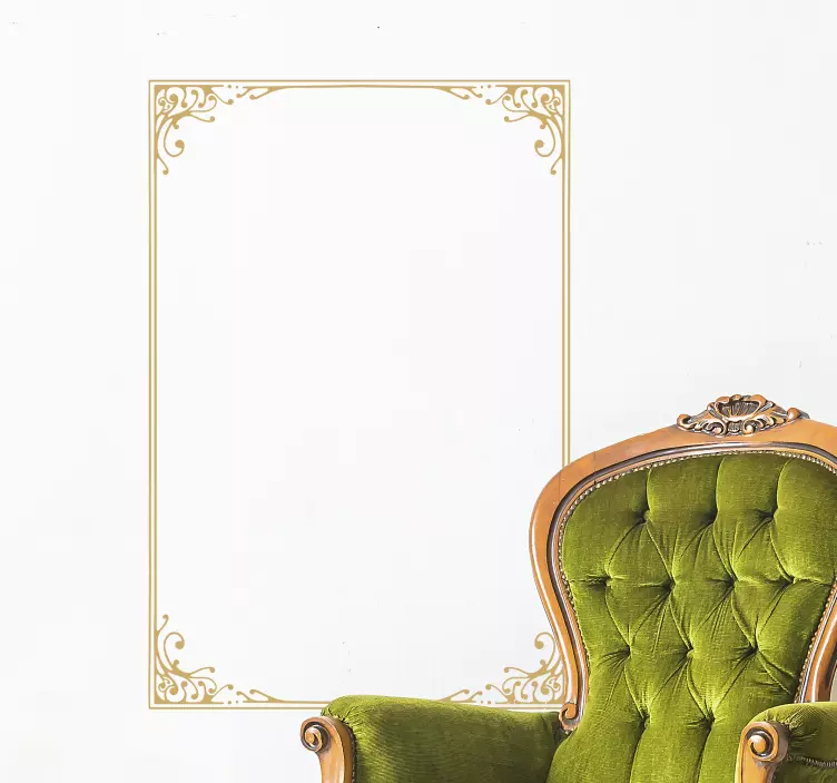 Cadru floral cadou de perete vintage - TenStickers