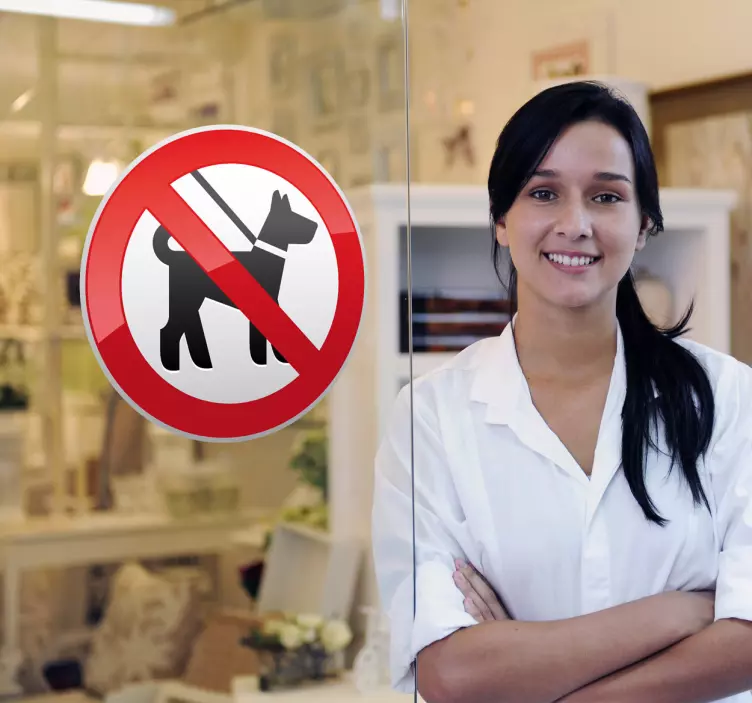 Câine interzis autocolant - TenStickers