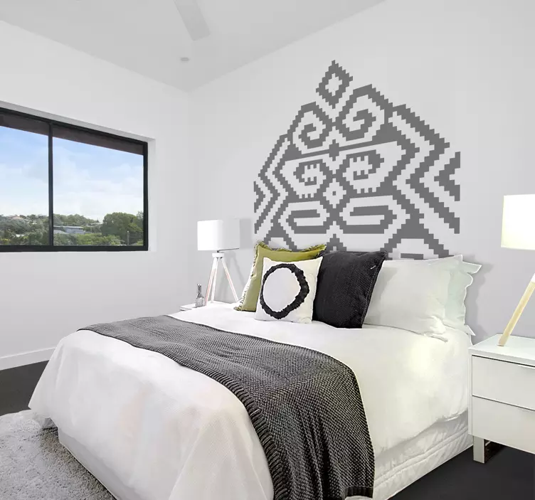 Capace de perete pentru tapet motiv geometric - TenStickers