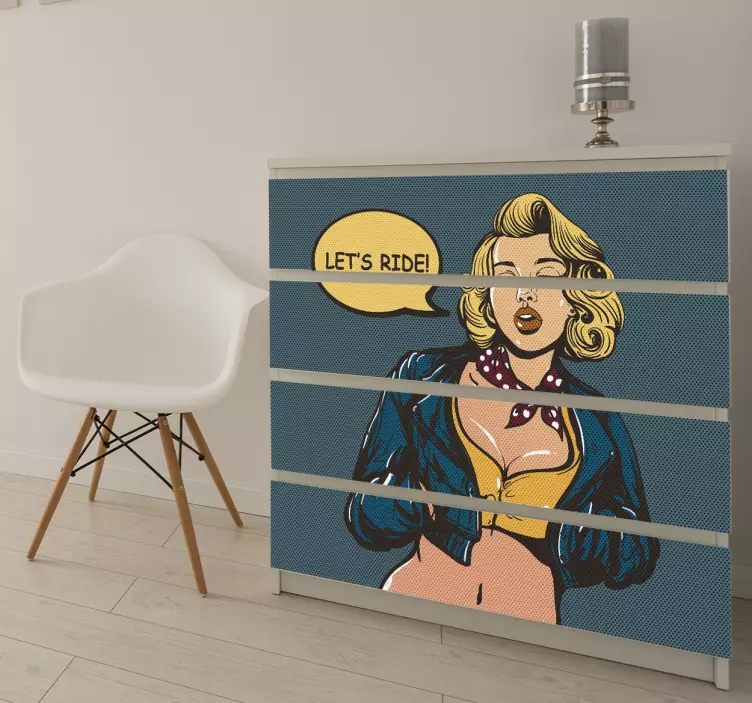 Care nu este un autocolant de mobilier comic - TenStickers