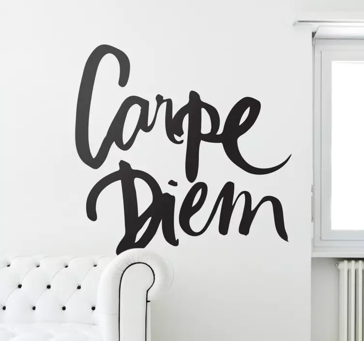 Carpe diem autocolant pe perete - TenStickers