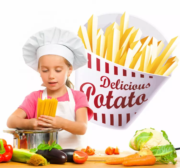 Cartofi prăjiți delicioși - TenStickers