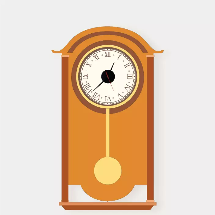 Ceas autocolant pendul clasic - TenStickers