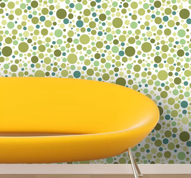 Cercuri verzi autocolant de foi de vinil - TenStickers