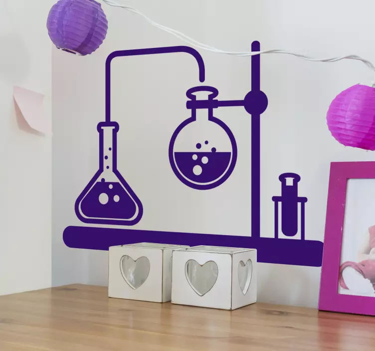 Autocolant știință știință chimie - TenStickers