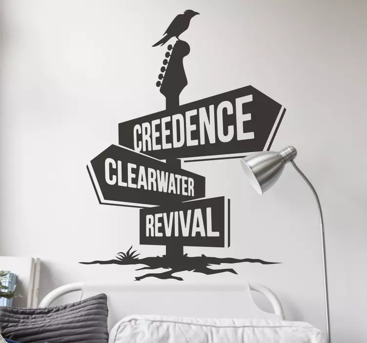 Chitară mast cu autocolant rock grup rock - TenStickers