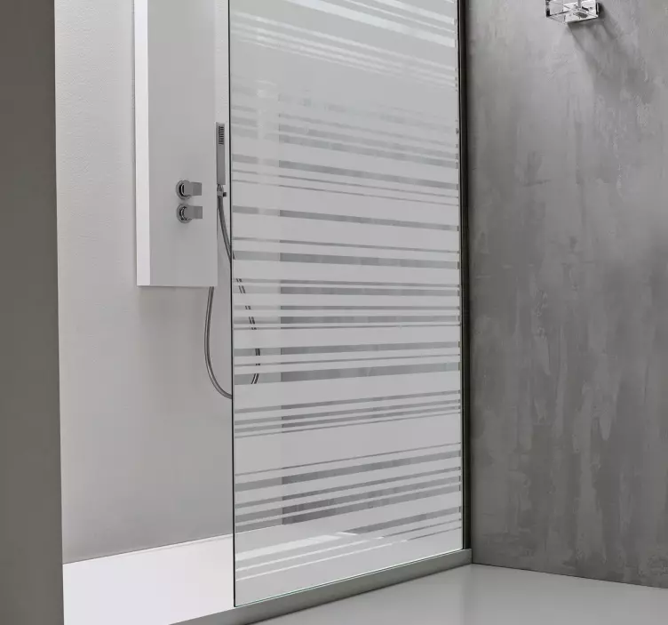 Cod de bare decalat de sticlă gravată - TenStickers