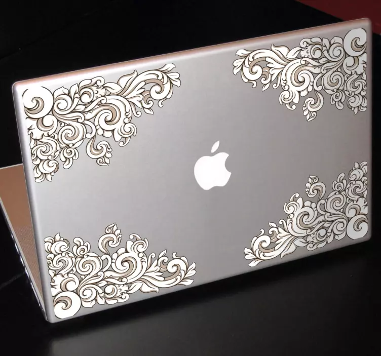 Colțuri renascentiste sticker laptop - TenStickers