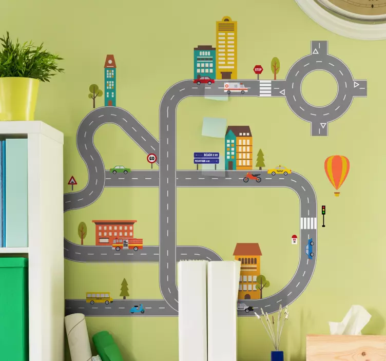 Construiți-vă autocolantul de ilustrare a drumului - TenStickers