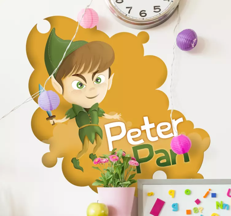 Copii peter pan art decal perete - TenStickers