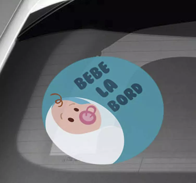 Copilul mic pe autocolant pe autovehicul - TenStickers