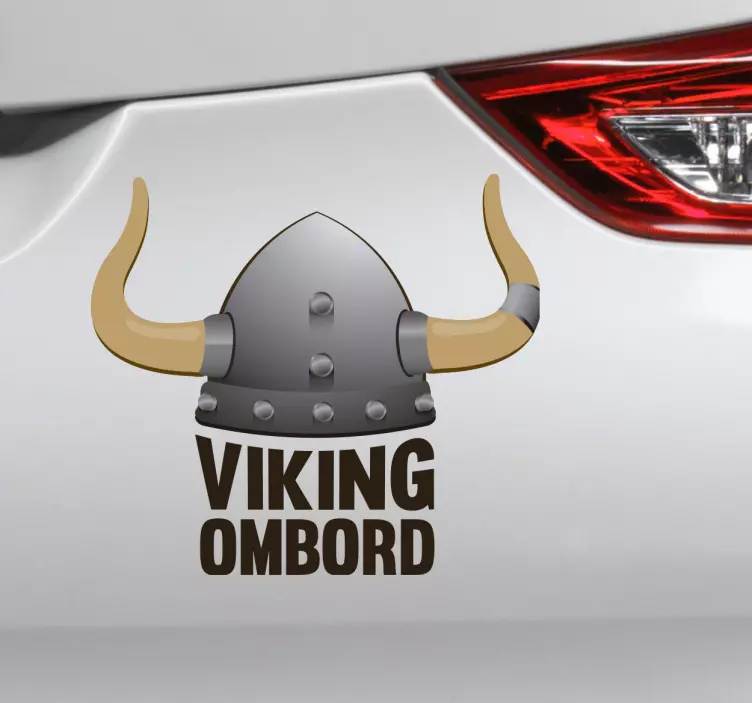 Bebelus viking la bordul autocolantului - TenStickers