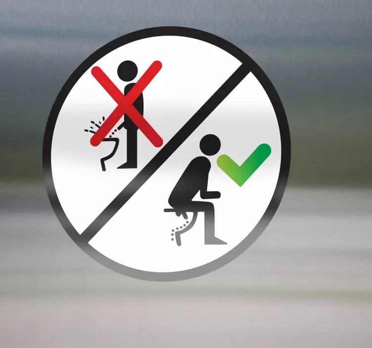 Corectă autocolantă de semn de urină - TenStickers