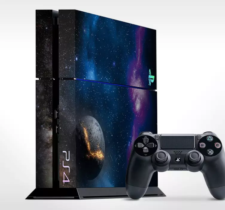 Cosmos galaxy playstation 4 piele - TenStickers