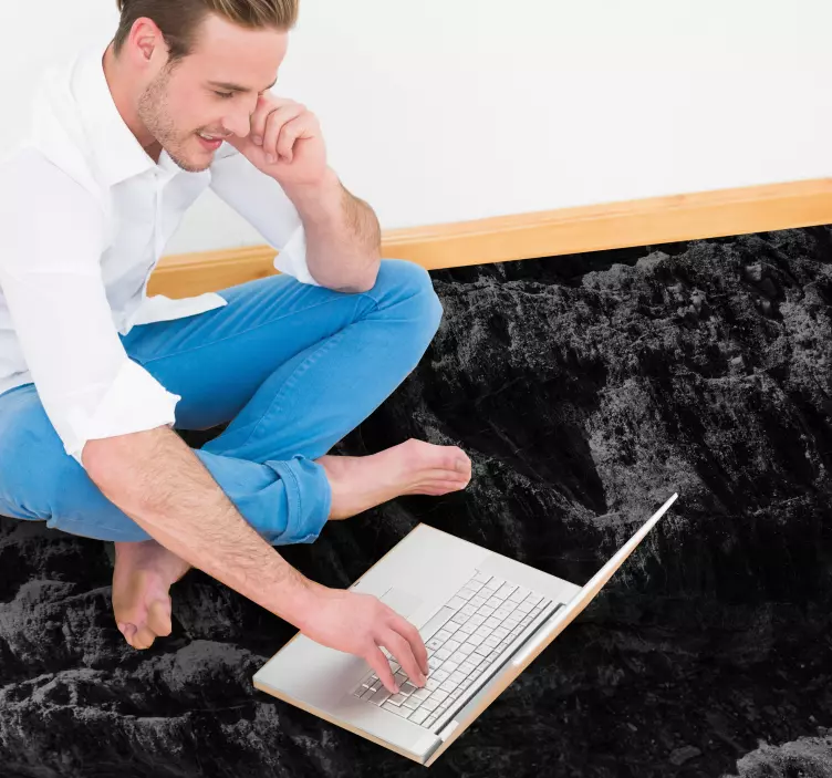 Covor de stânci 3d și munte - TenStickers