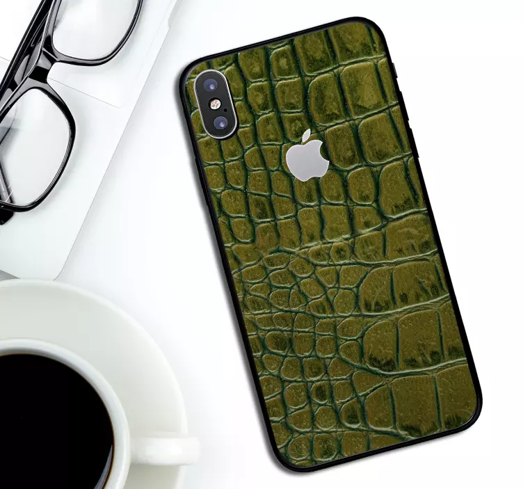 Crocodil textura autocolant iphone - TenStickers