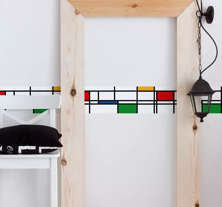 Autocolant minimalist de culori de perete - TenStickers