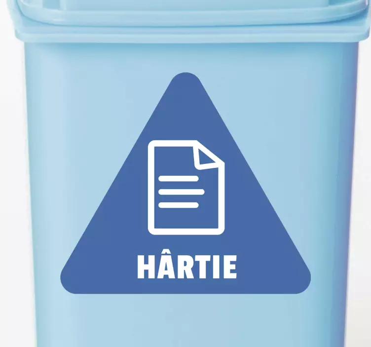De autocolant cu coș de gunoi pentru reciclarea hârtiei - TenStickers