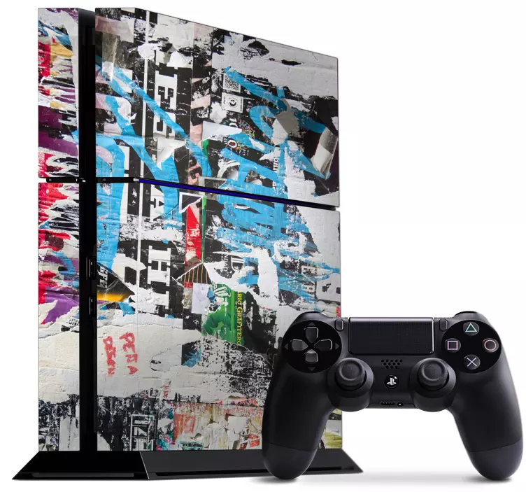 Autocolant graffiti ps4 street art - TenStickers