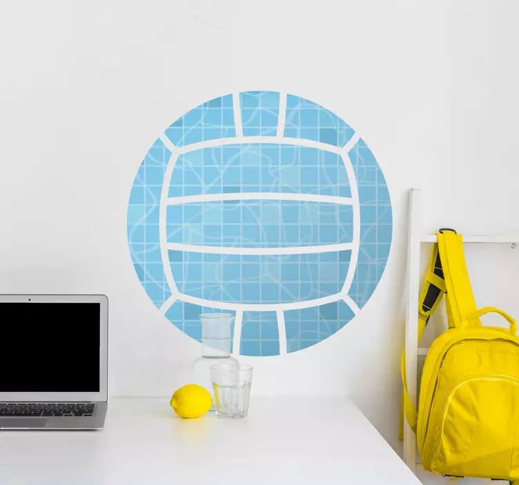Decor de perete cu minge de waterpolo - TenStickers