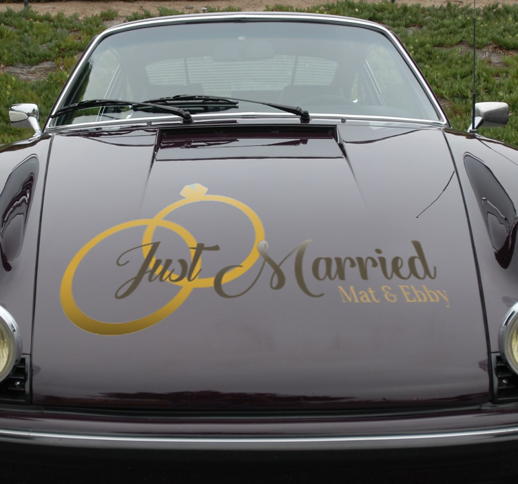 Doar autocolant de nuntă căsătorit - TenStickers