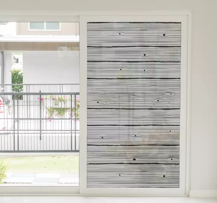 Autocolant cu ferestre din lemn - TenStickers