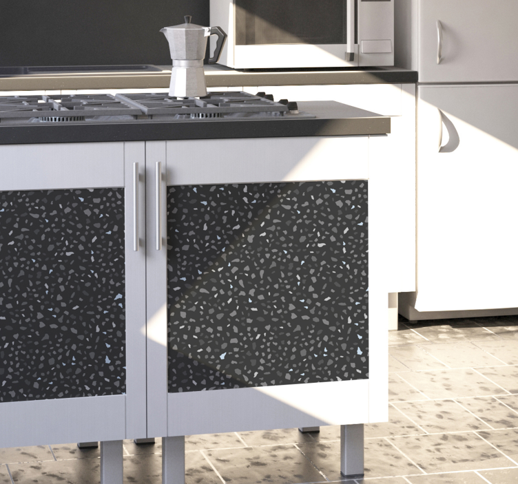 Autocolant de mobilier din piatră gri - TenStickers