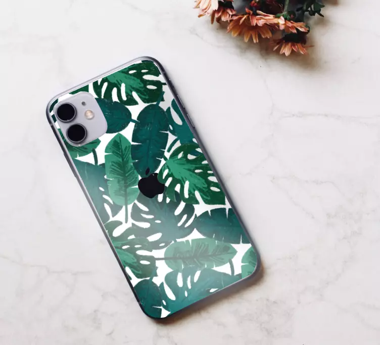 Autocolant iphone pentru plante tropicale mari - TenStickers