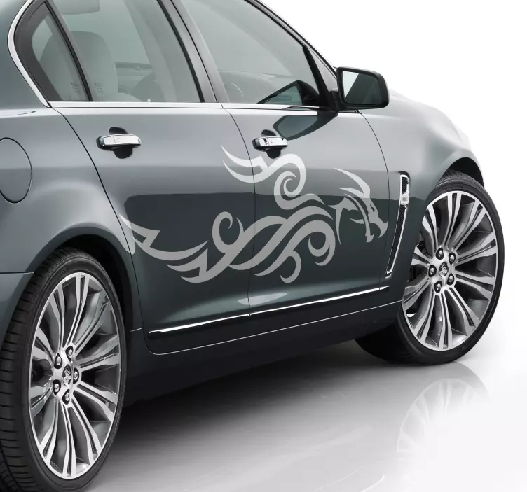 Autocolant de vinil tribal dragon car - TenStickers