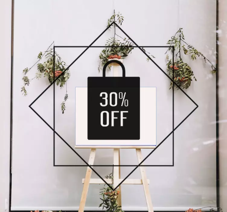 Decalcomanie fereastră pictogramă elegantă vânzări - TenStickers