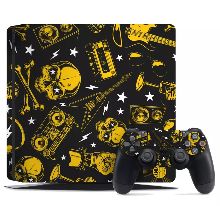 Sticker ps4 pentru model rock and roll - TenStickers