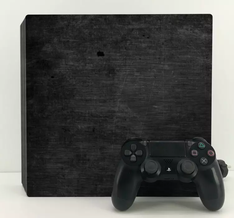 Autocolant ps4 din metal periat gri închis - TenStickers