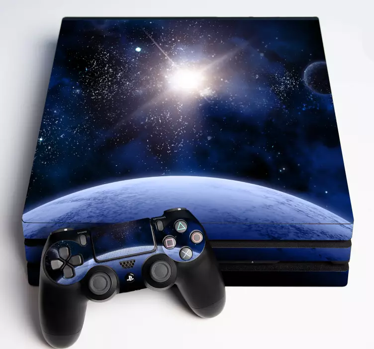 Sticker de vinil spațiu galaxie ps4 - TenStickers