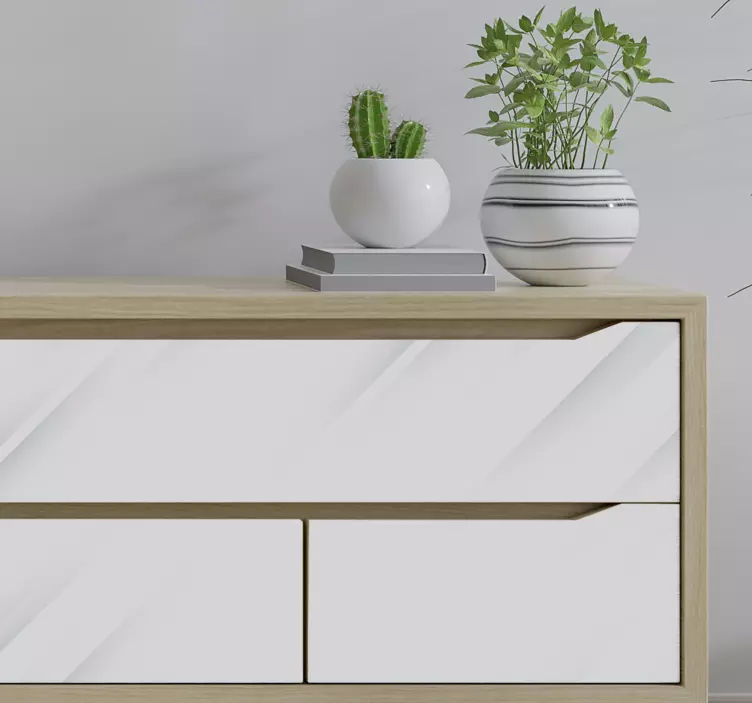 Autocolant de mobilier pe fundal alb - TenStickers