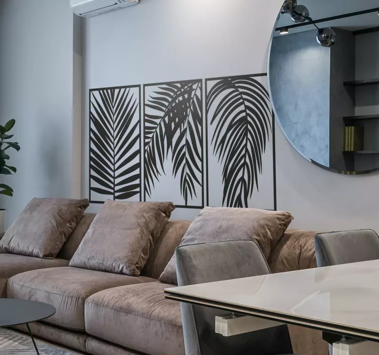 Autocolant de perete cu plante cu frunze de palmier - TenStickers