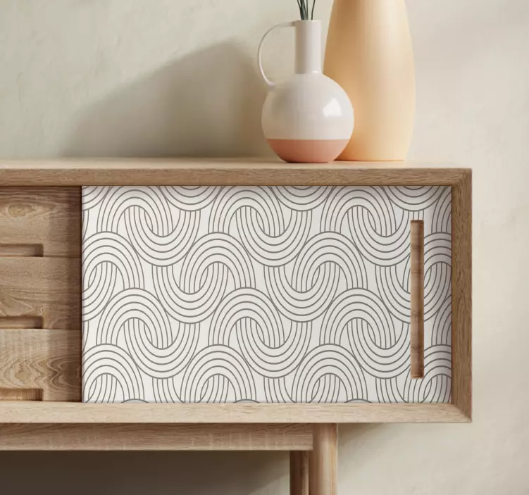 Art deco iluzie model mobilier decal - TenStickers