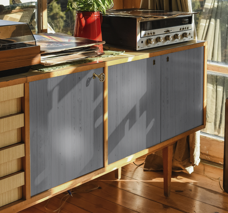 Decal mobilier din lemn gri pantone - TenStickers