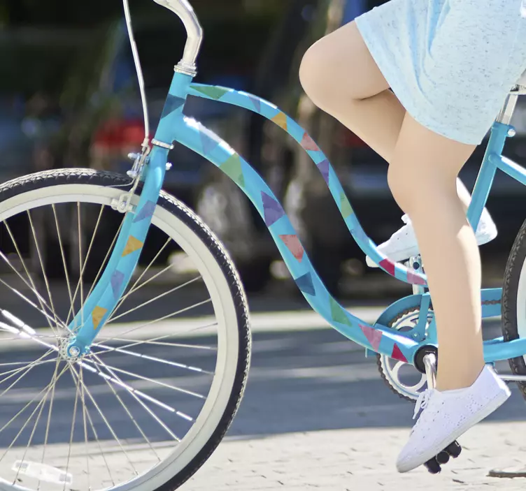 Autocolant de vinilă bicicletă color - TenStickers