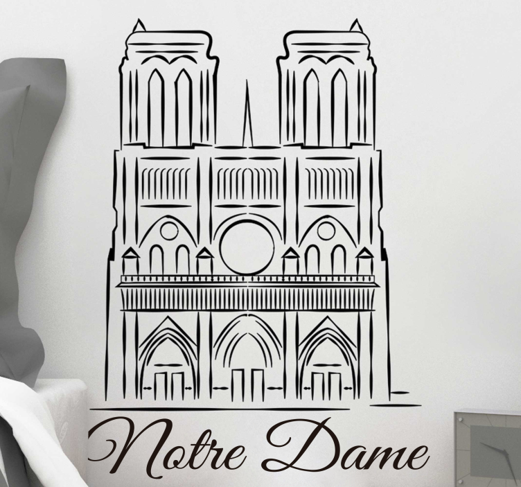 Décor de perete living living notre dame - TenStickers