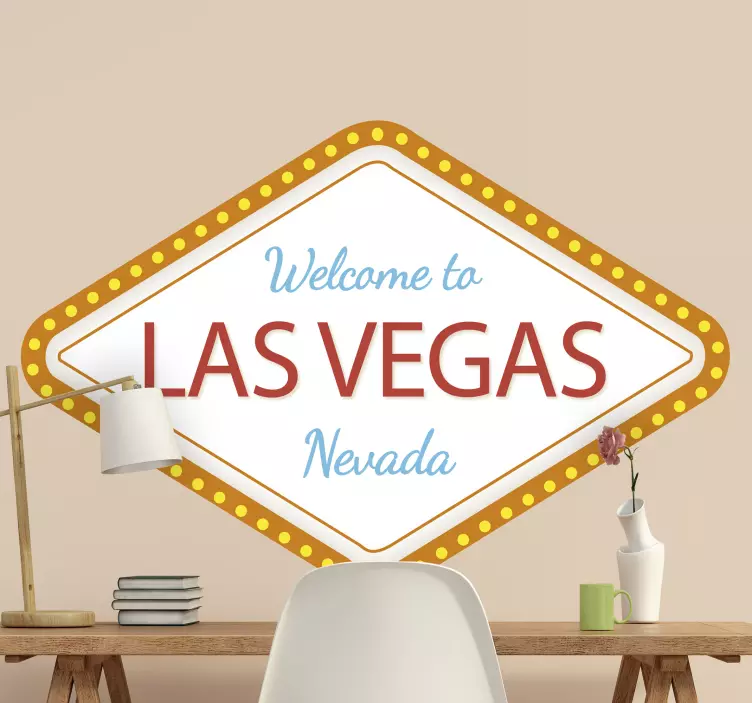 Autocolant de perete personalizat las vegas - TenStickers