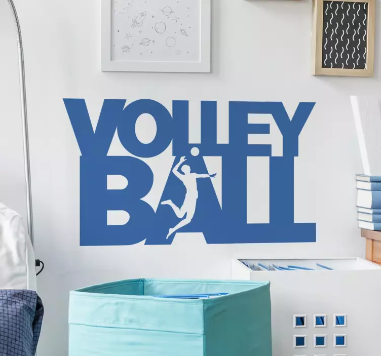 Volei text sport sticker - TenStickers