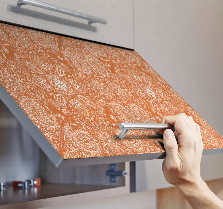 Autocolant de mobilier pentru gresie paisley - TenStickers