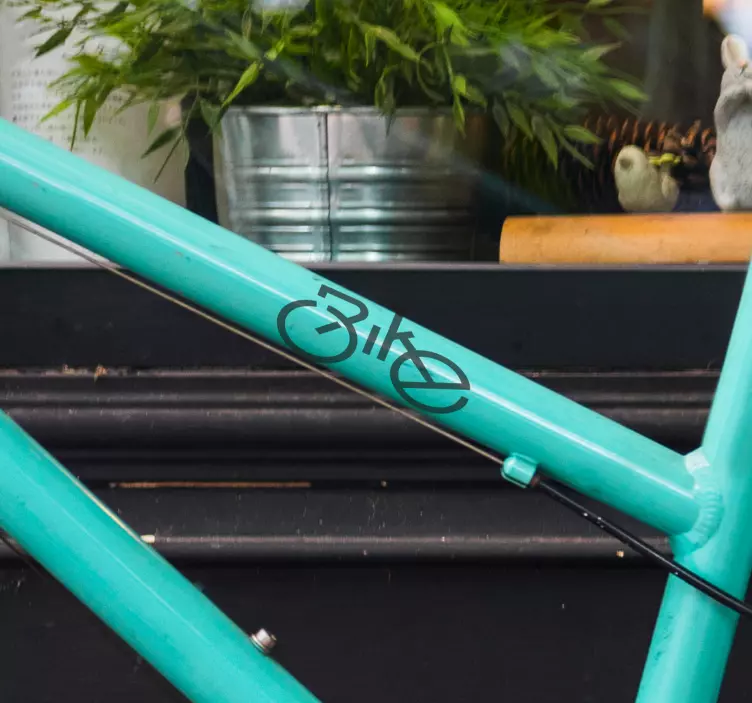 Autocolant de bicicletă decorativă text bicicletă - TenStickers