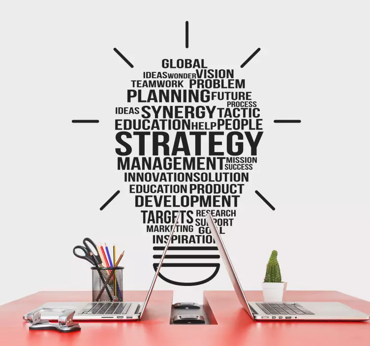 Strategie de dezvoltare inspirator citat autocolant - TenStickers
