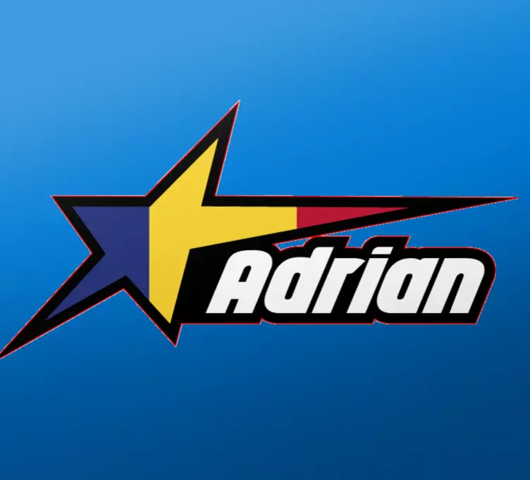 Drapelul româniei și autocolant auto personalizat - TenStickers