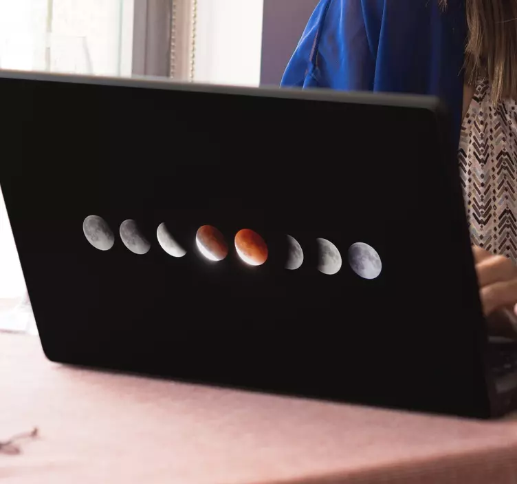 Eclipse sticker vinil laptop - TenStickers